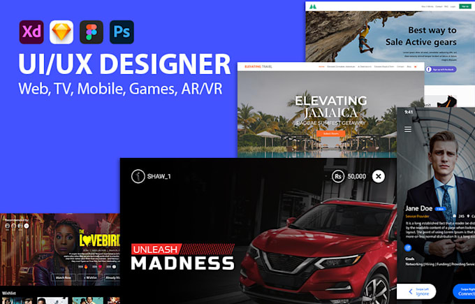 do premium ui ux design, website and mobile app designer