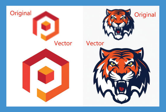 vector trace redraw logo or images