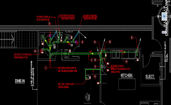 design and draw plumbing layout with calculations