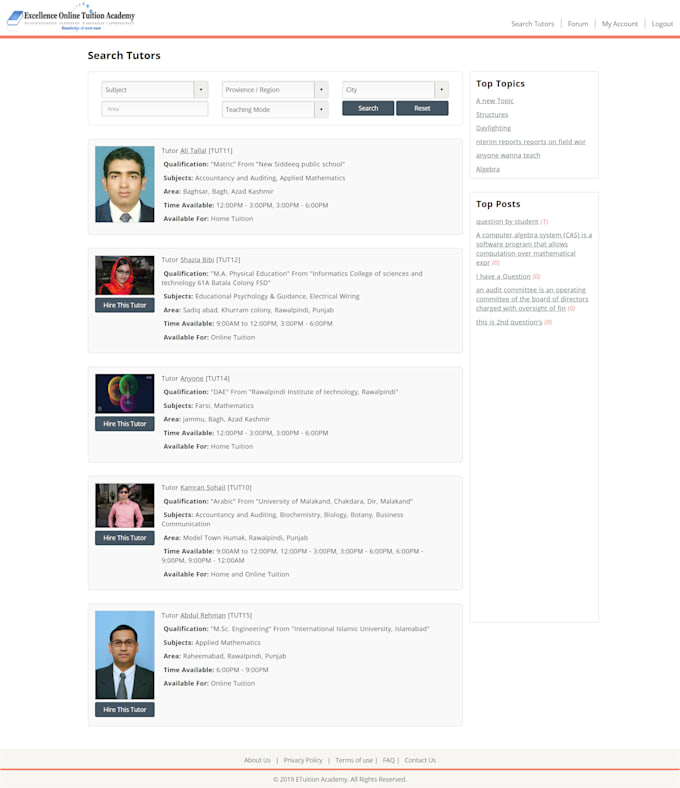 provide web application or website