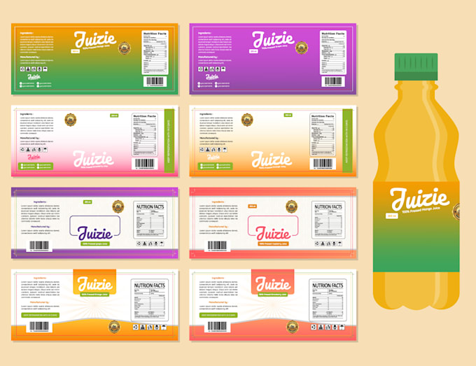 do juice coffee vape jar bottle packaging label