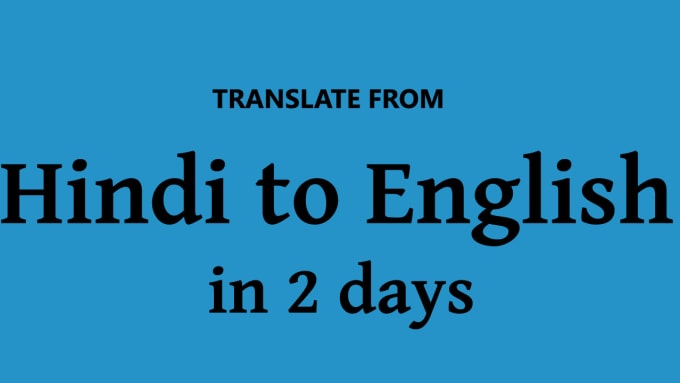 Hinglish To English Translator