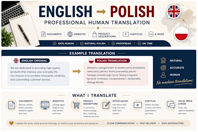 provide professional english to polish translation