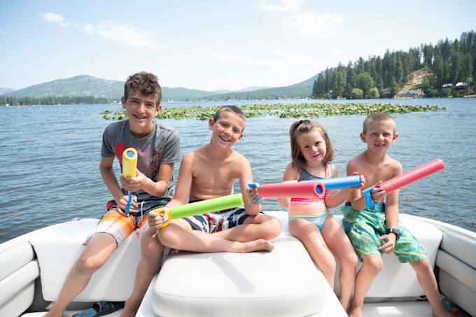 create professional product photos with child and teens