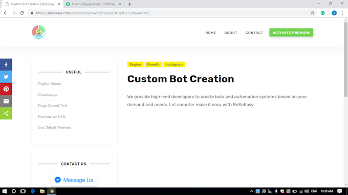 Custom Built Bot Build a custom bot for you by Digvijaysingh1 | Fiverr