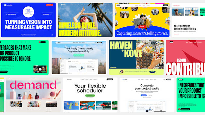 design responsive figma landing page and website uiux
