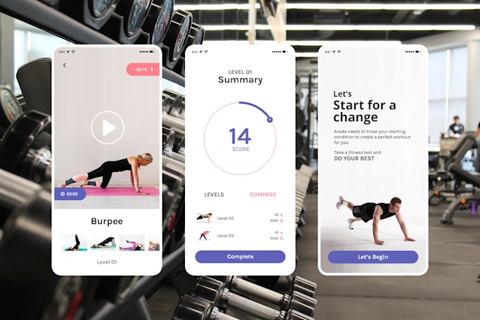 create a modern mobile app ui ux design in figma