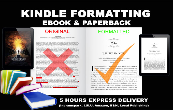 Do kindle formatting, ebook formatting and paperback book formatting ...