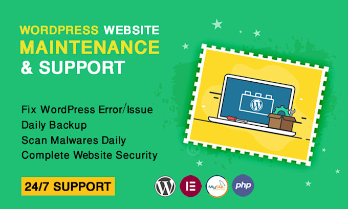 maintenance your wordpress site, fix issues and provide support