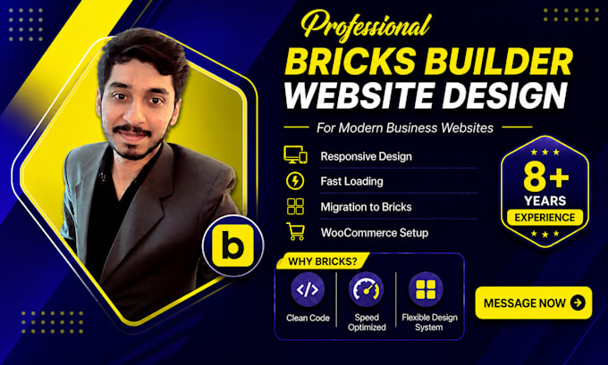 do website design or business website with bricks builder
