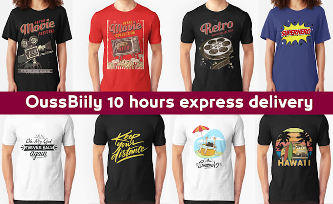 design unique tshirt designs for print on demand and merch
