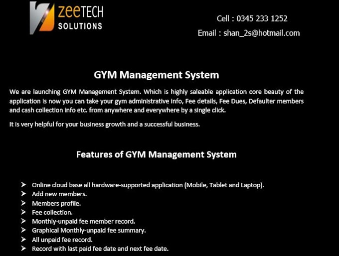 Offer gym management system by Muhammadkhan777 Fiverr