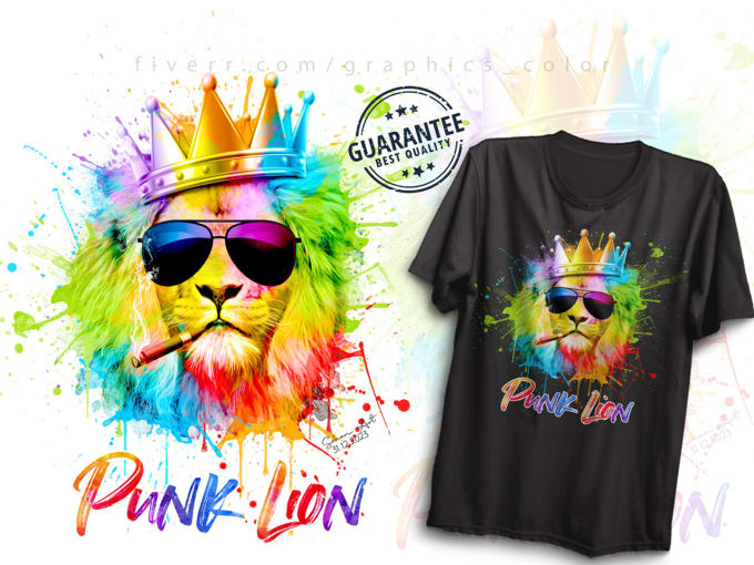 do a custom graphic watercolor t shirt , streetwear design