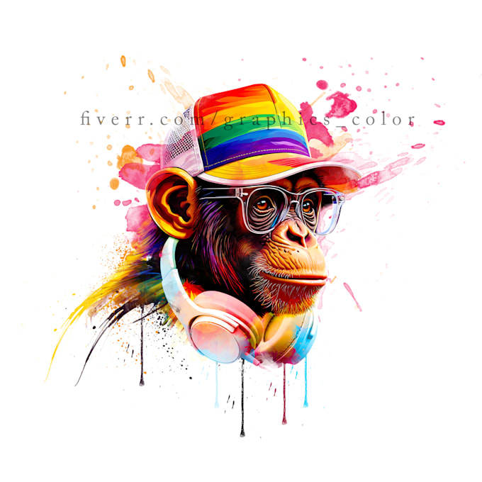 do trendy watercolor graphic t shirt design and streetwear