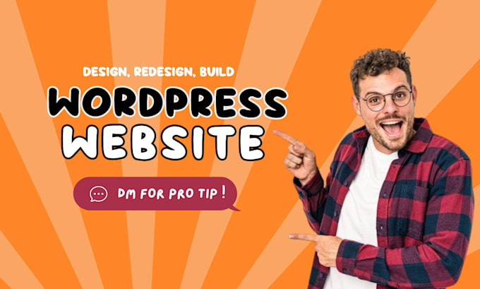 create wordpress website design and website development and ecommerce website