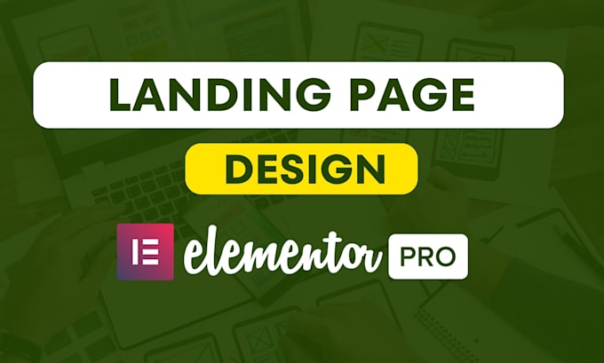 wordpress landing page elementor pro with responsive design
