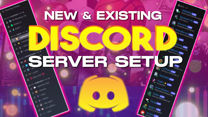 professionally set up a custom discord server