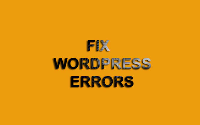 fix wordpress errors wordpress issues