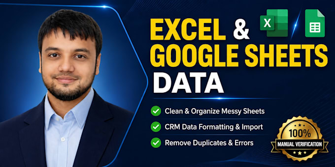 clean, organize, and format excel or google sheets data