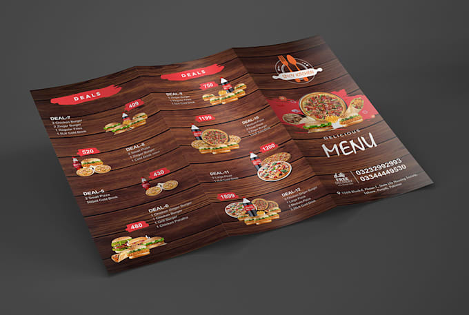 Design menu for any business by Adnanahmadali | Fiverr