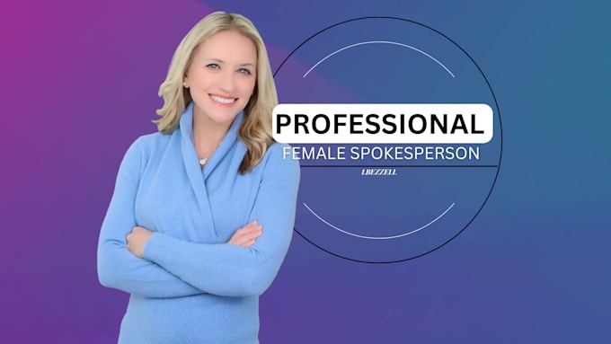 provide a professional female spokesperson video in 4k or HD