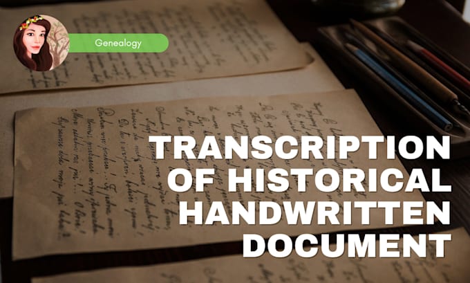 transcribe your old handwritten genealogy document