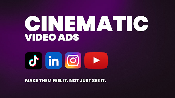 create a cinematic brand commercial video for youtube, instagram