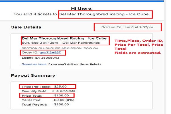 extract your email and write inside google sheet