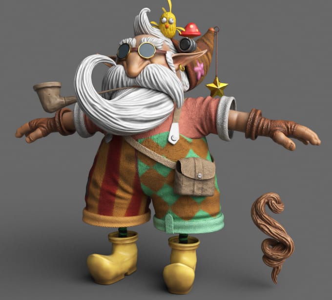 3d cartoon style