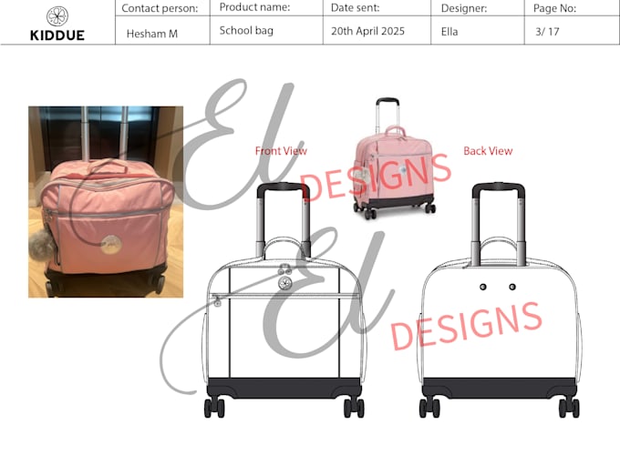 design innovative and functional bags for startups and brands