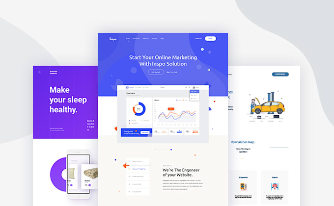 design an awesome web page or figma template for you