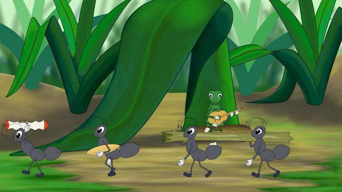 create an awesome 2d cartoon animation for you