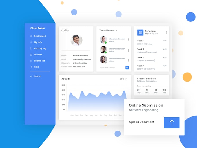 Design simple and easy to use dashboard by Uxatik | Fiverr