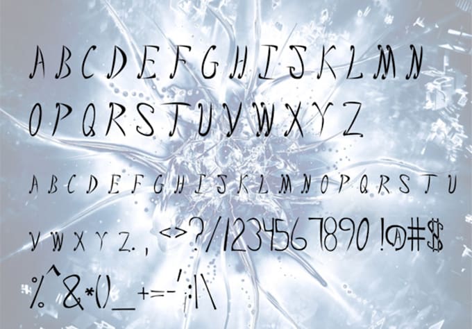 make a handwritten font of your hand writing