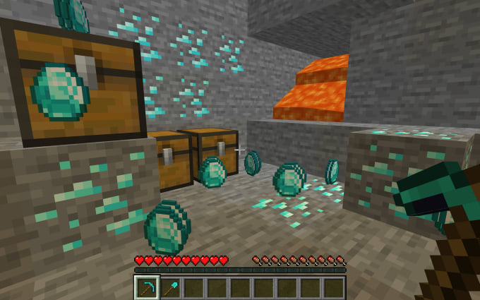 Minecraft strip hotsell mining for diamonds
