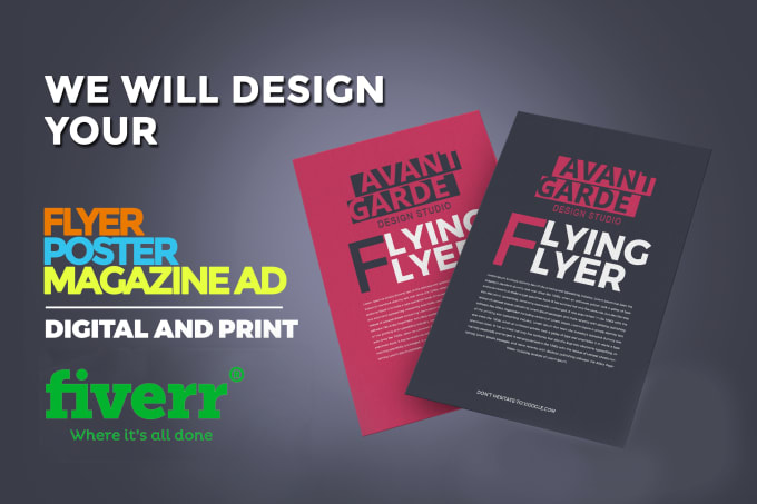 Design your digital advert, flyer or magazine advert by Agdstudio | Fiverr