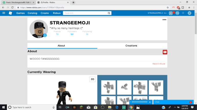 Coach You On Roblox By Thestrangeone44 Fiverr - only hashtags in chat on roblox
