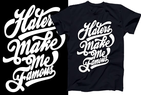 do creative typography and custom t shirt design
