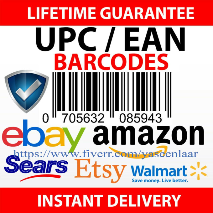provide ean upc bar codes for ebay amazon and more