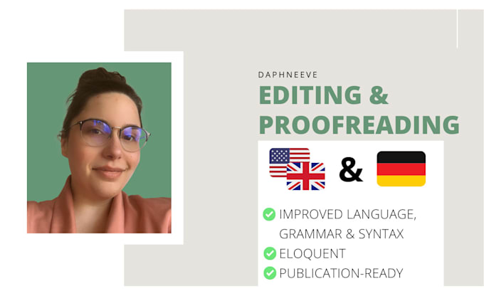 proofread and edit your english or german text