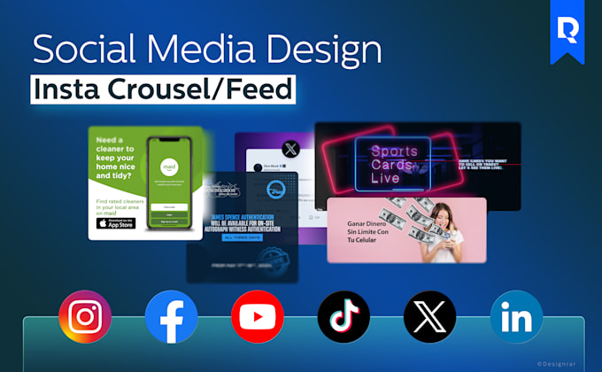 design complete social media posts headers, covers, banners