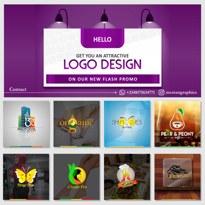 Design Creative Two Logo Concept Plus Free Letterhead By Mcstangraphics Fiverr