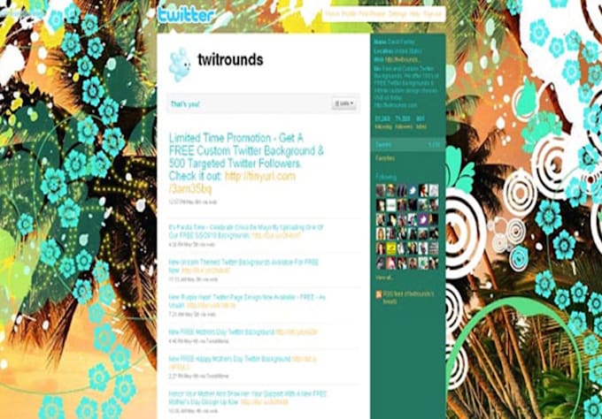 design good twitter background