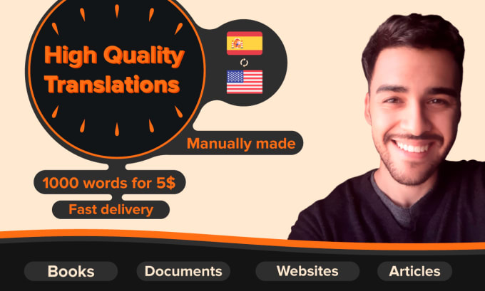 Hire a freelancer to professionally translate english to spanish