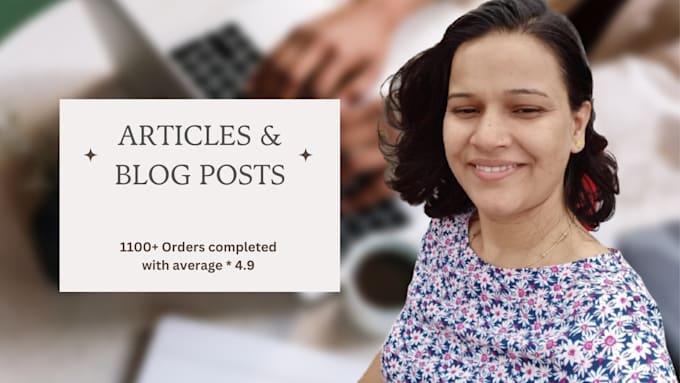 write high quality SEO blog posts and articles
