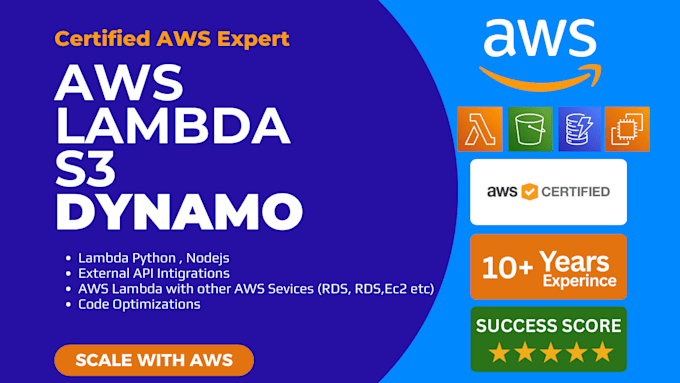 develop AWS lambda with API gateway and set up ec2 and s3