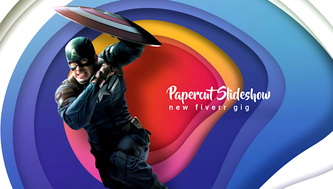 create awesome papercut photo slideshow video