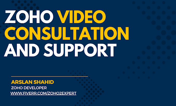 provide video consultation on zoho platform