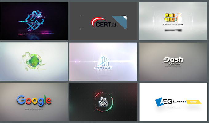 crate perfect 3d, 2d animated logo intro video