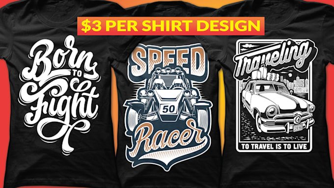 Create typography and vintage t shirt design by Maliton_87 | Fiverr